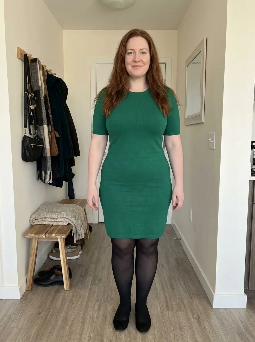 Example photo before: Hourglass · 165 cm · 78 → 64 kg
